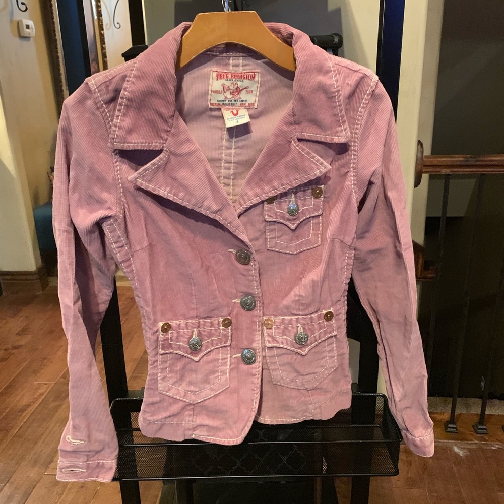 True Religion Bug T corduroy blazer/jacket.